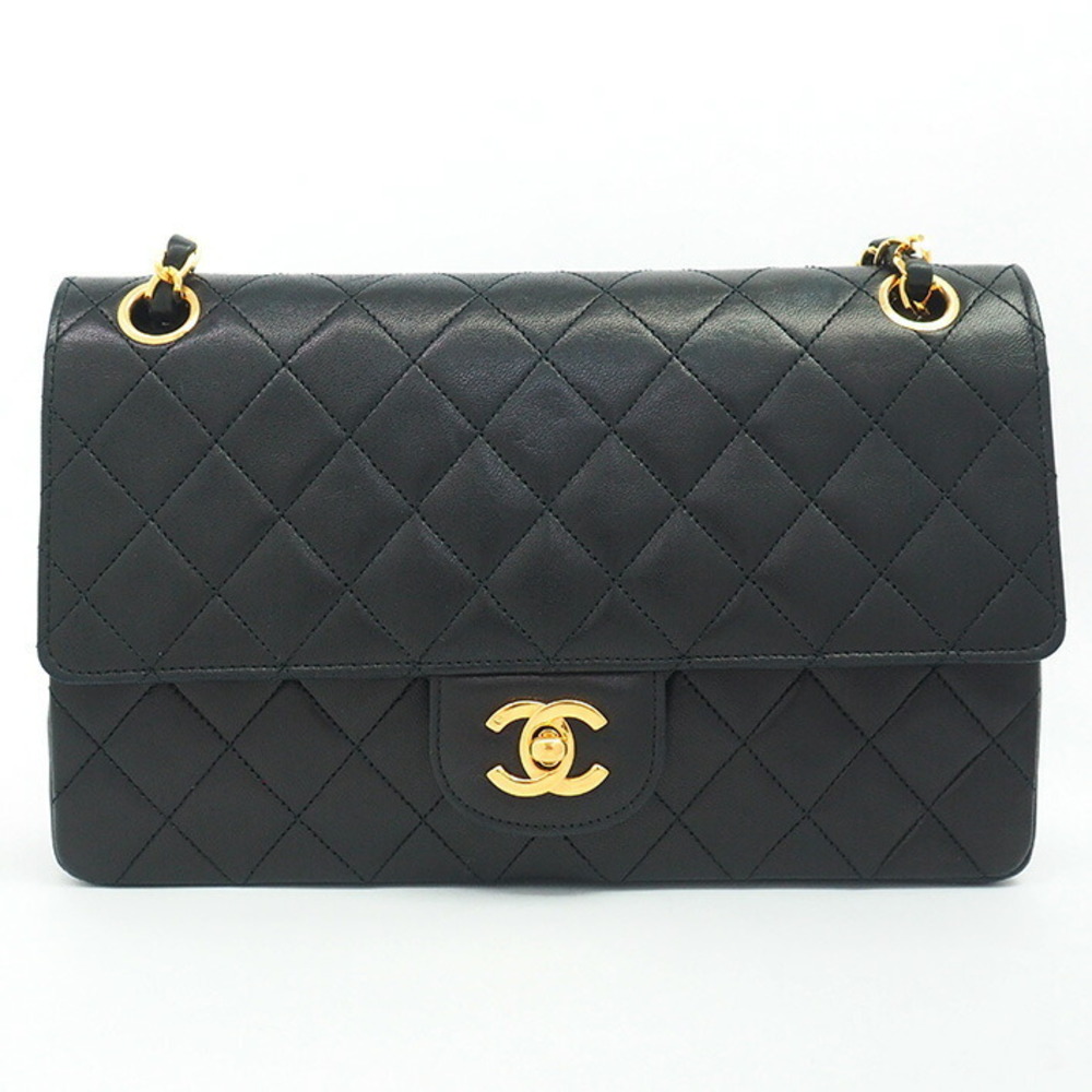 Chanel Double Flap Chain Shoulder Bag Matelasse